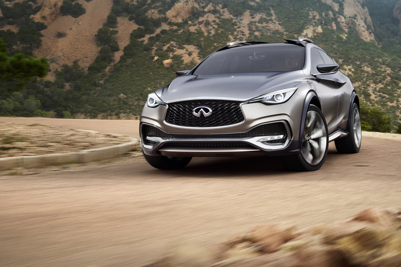 Illustration for article titled Infiniti QX30 Concept: Swoops For Days